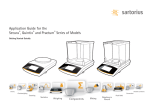 Application Guide for the Secura®, Quintix® and Practum® Series of