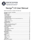 Navigo 3.9 User Manual - Navigo Touchscreen Solutions, Inc.