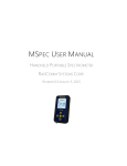 MSpec User Manual
