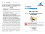 Lumbar Decompressor User Manual (English)