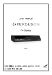User manual FK-Series