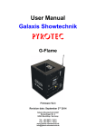 User Manual G-Flame - galaxis showtechnik