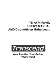 TS-AKT4 Family USER`S MANUAL AMD Duron