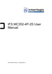 IFS MC352-4P-2S User Manual