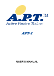 USER`S MANUAL - APT Trainers by Lifestyle Sports