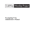 WorshipMap™ Pro Administrator`s Manual