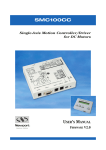 SMC100CC Single-Axis Motion Controller/Driver for DC Motors