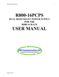 R800-16PCPS USER MANUAL - GDI Communications LLC
