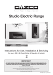 Electric Studio Installation & User Instructions