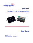 PSM-002 User Manual - General Photonics!