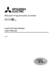 Load Cell Input Module User`s Manual