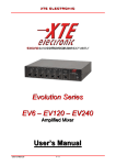 Evolution Series EV6 – EV120 – EV240 User`s Manual