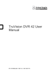 TruVision DVR 42 User Manual