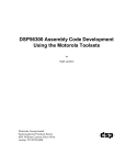 DSP56300 Assembly Code Development Using the Motorola Toolsets