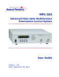 MPC-202 User Manual - General Photonics!
