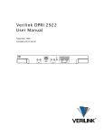 Verilink DPRI 2922 User Manual