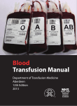 pdf Blood Transfusion Manual - Aberdeen