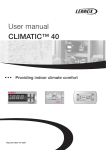 CLIMATIC™ 40 User manual