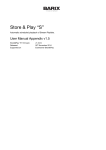 Appendix Store&Play _S_ User Manual v1.5
