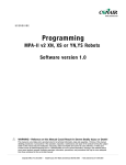 ii – programming a cycle