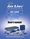 AirLive Powerline Network Configuration Utility Features Manual