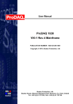 ProDAQ 1630 User Manual
