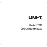 Model UT209 OPERATING MANUAL