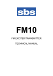 SBS FM10 User manual.