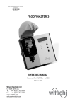 HW420 - Proofmaster S Operating Instruction Manual