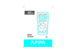User Manual APPA 71/72/73