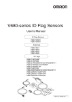V680-series ID Flag Sensors User`s Manual