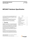 MPC853T Hardware Specification