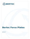 Force Plate Manual - Bertec Corporation