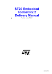 ST20 Embedded Toolset Delivery Manual