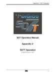 SD7 Operation Manual Appendix 2: SD7T Operation