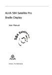 ALVA 584 Satellite Pro Braille Display