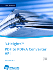 3-Heights™ PDF to PDF/A Converter API, User Manual