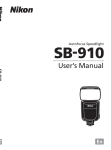 Nikon SB-910 User`s Manual