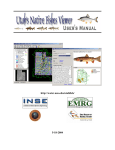 Utah`s Native Fishes Viewer User`s Manual