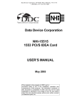 NHI-15515 1553 PCI/S IDEA Card User`s Manual