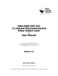 DNR-DIO-452 Product Manual - United Electronic Industries