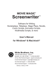Screenwriter™ - Screenplay.com Support