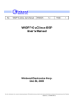 W90P710 uClinux BSP User Manual