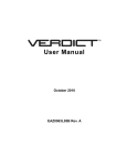VERDICT User Manual - Snap-on