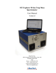 MT Explorer 50 Ion Trap Mass Spectrometer User Manual