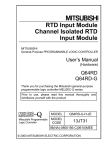 RTD Input Module Channel Isolated RTD Input Module User`s Manual