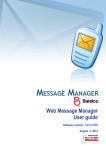 Web MessageManager User Manual