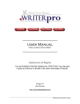 eWriterPro manual and Master Resale Rights license