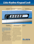 Lista Keyless Keypad Lock