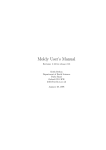 Moldy User`s Manual - Computational Chemistry List